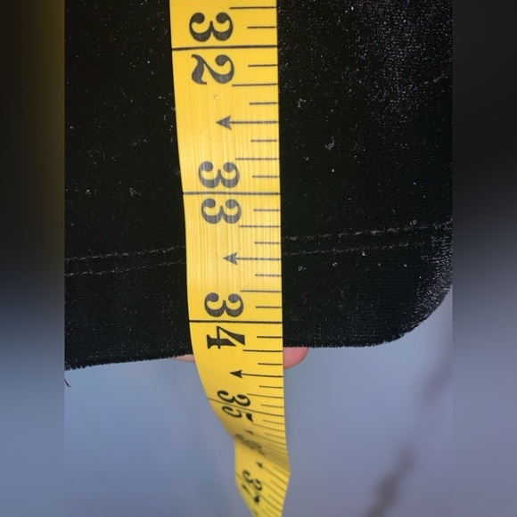 Notations clothing co USA long Black Velvet straight Skirt size large - Picture 4 of 6